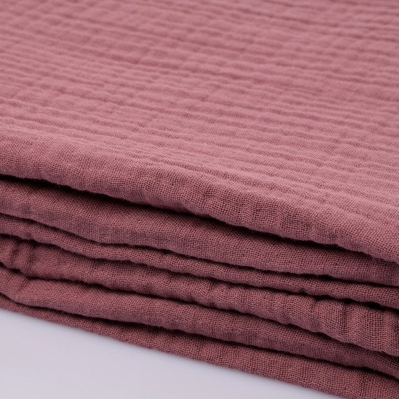 Musselin-Decke in Unifarben