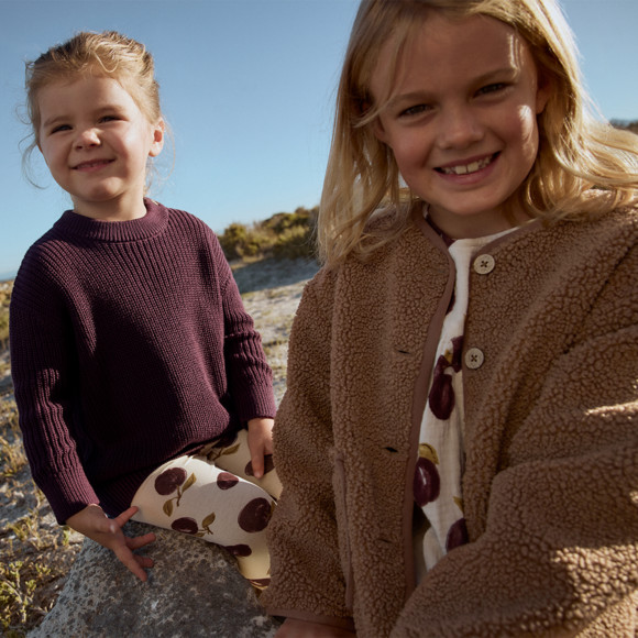 Gebreide babytrui van biologisch katoen