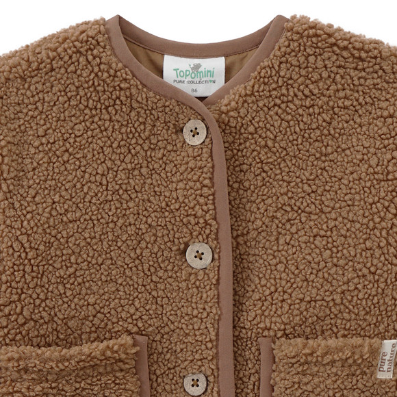 Baby Teddyjacke mit Knopfleiste