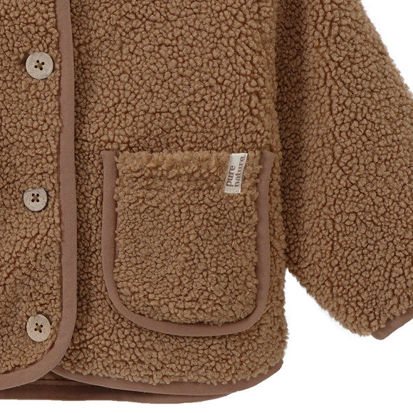 Baby Teddyjacke mit Knopfleiste