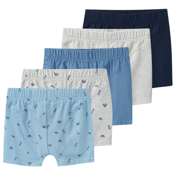 5 jongensboxers met biologisch katoen