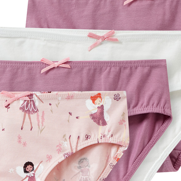 5 Meisjes Slips met biologisch katoen