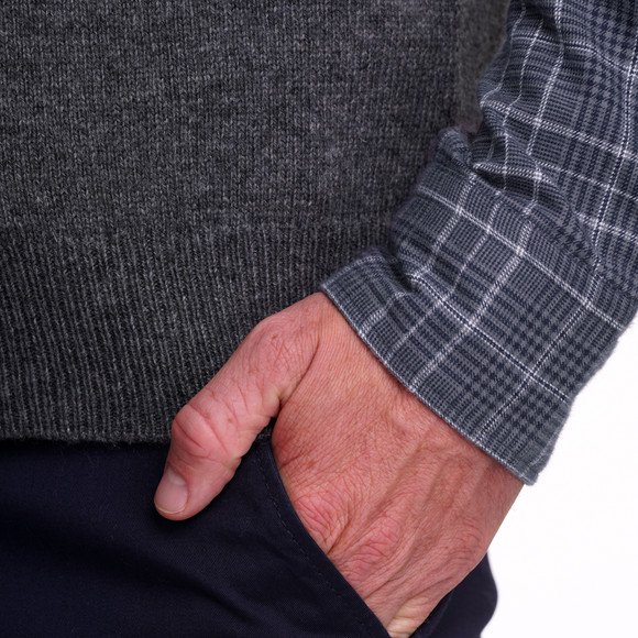 Herren Strickpullunder mit Woll-Anteil