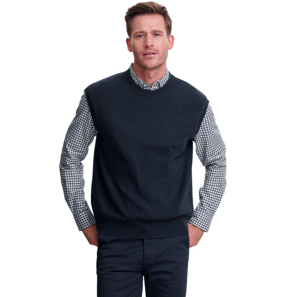 Herren Strickpullunder mit Woll-Anteil