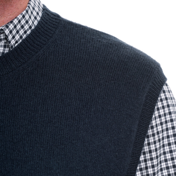 Herren Strickpullunder mit Woll-Anteil