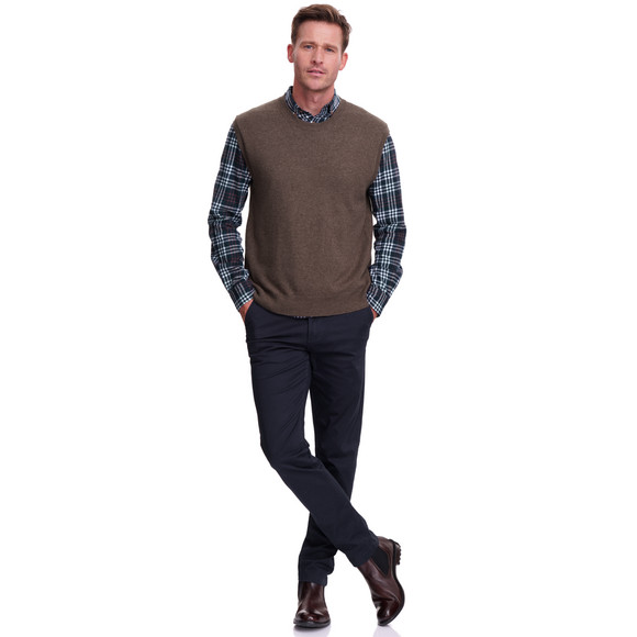 Herren Strickpullunder mit Woll-Anteil