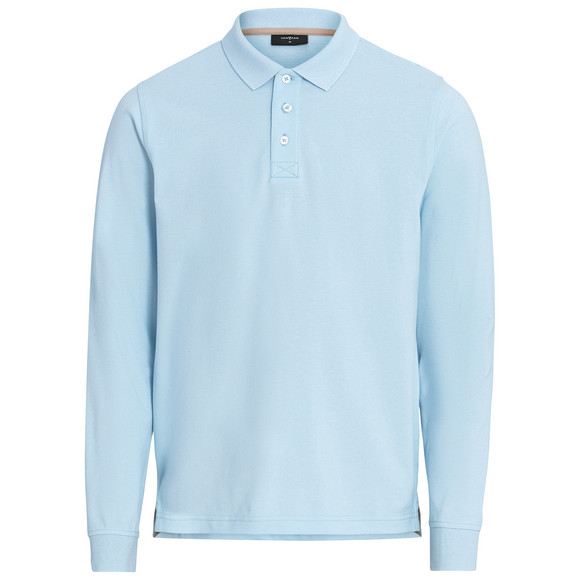Herenpolo met biologisch katoen lichtblauw