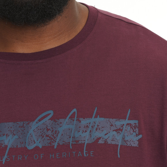 Herren-T-Shirt mit großem Print