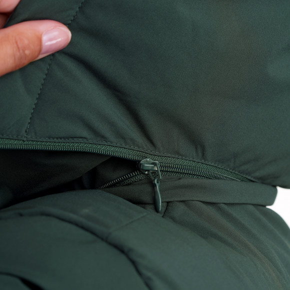 Gewatteerde damesjas met capuchon