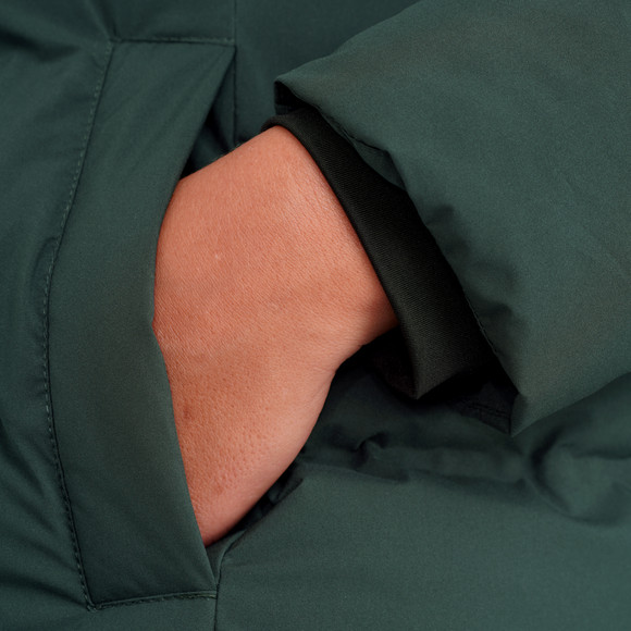 Gewatteerde damesjas met capuchon