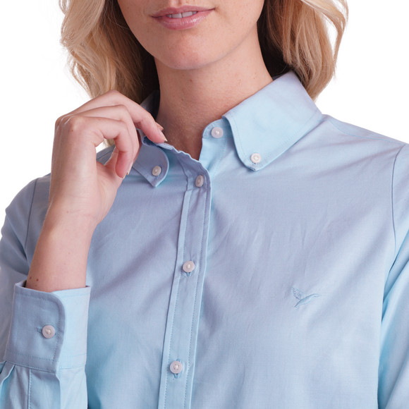 Damen Hemdbluse unifarben