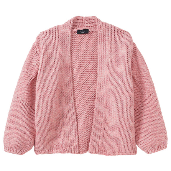 Meisjes vest oversized roze