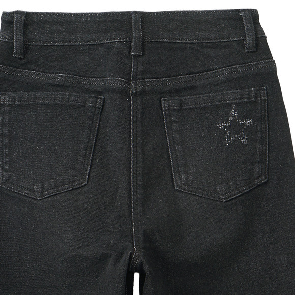 Mädchen Wide-Leg-Jeans mit dezenten Sternen