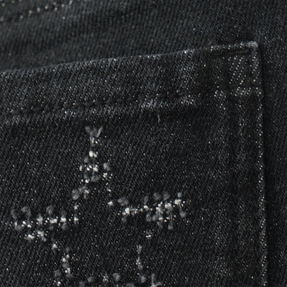 Mädchen Wide-Leg-Jeans mit dezenten Sternen