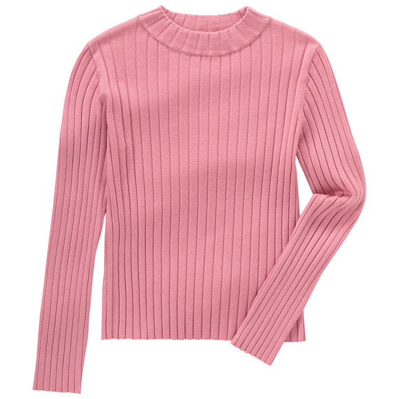 Mädchen Langarmshirt in Ripp-Optik