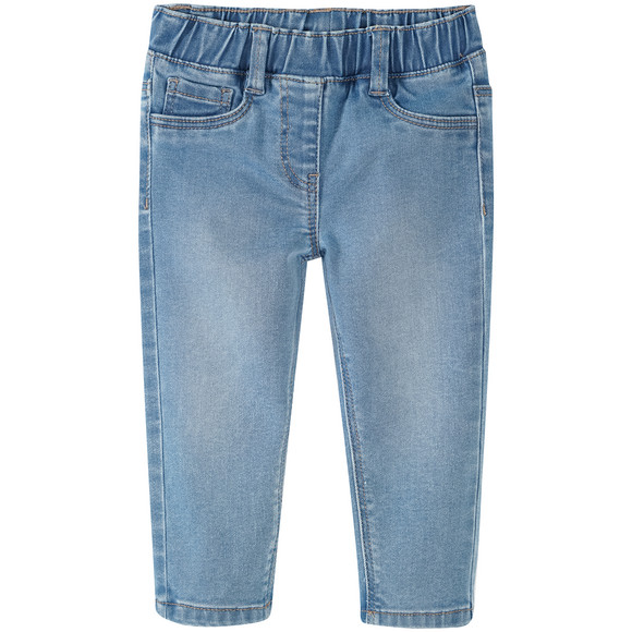 Baby-jegging met elastische tailleband lichtblauw