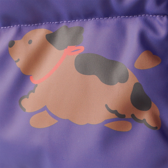 Pufferjack met honden voor meisjes