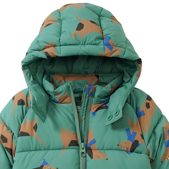 Baby pufferjack met teckel all-over