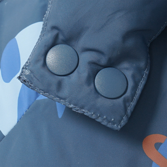 Pufferjack voor jongens met ruimte-overtrek