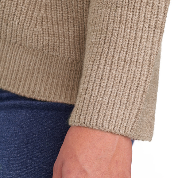 Damen Strickpullover mit V-Ausschnitt