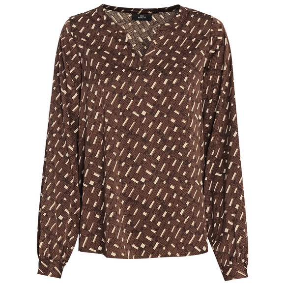 Damesblouse met all-over patroon
