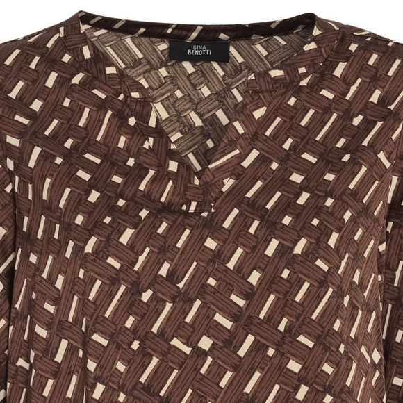 Damesblouse met all-over patroon