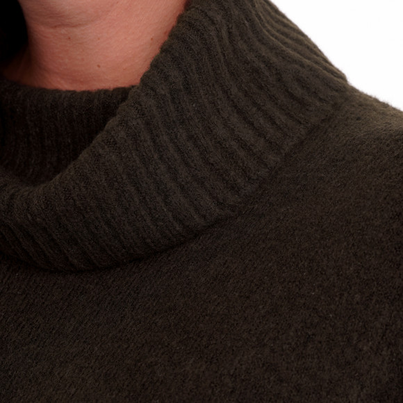 Dames gebreide jurk met col