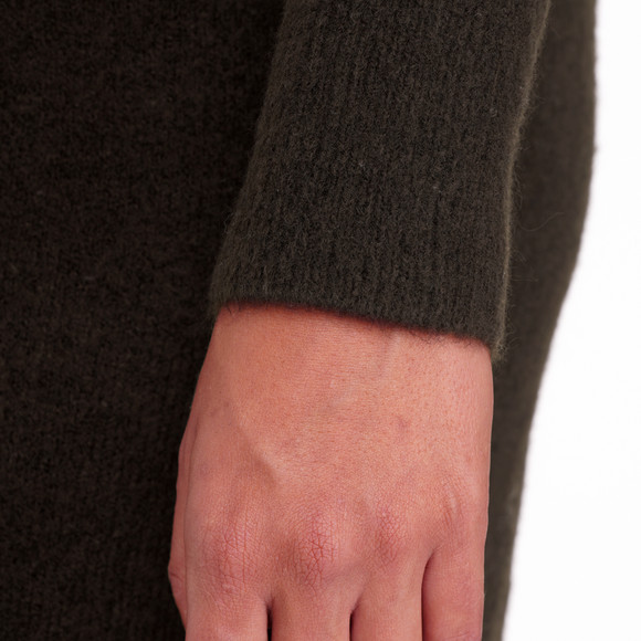 Dames gebreide jurk met col