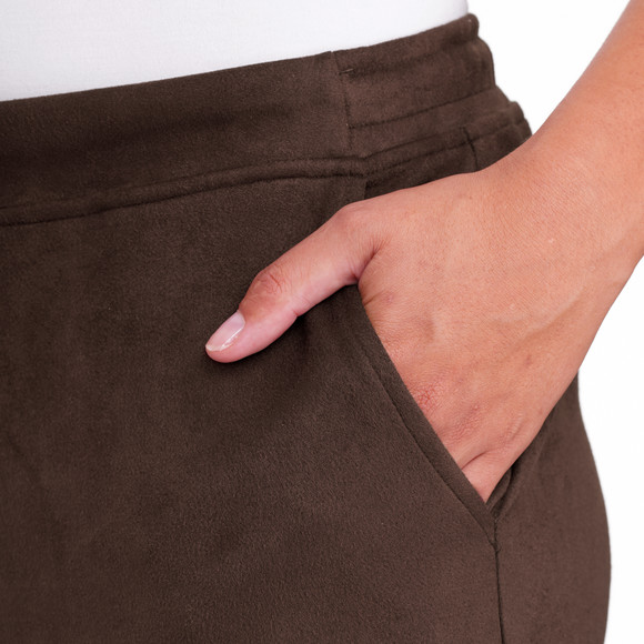 Dames joggingbroek in velourslook