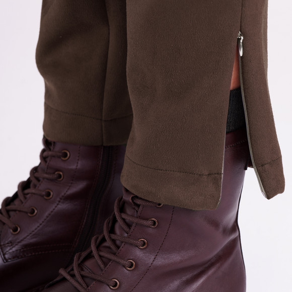 Dames joggingbroek in velourslook