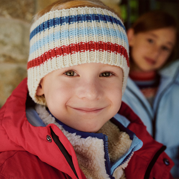 Kinder Stirnband mit Streifen