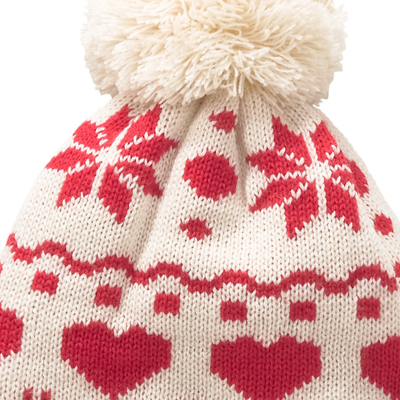 Mädchen Mütze mit Allover-Muster