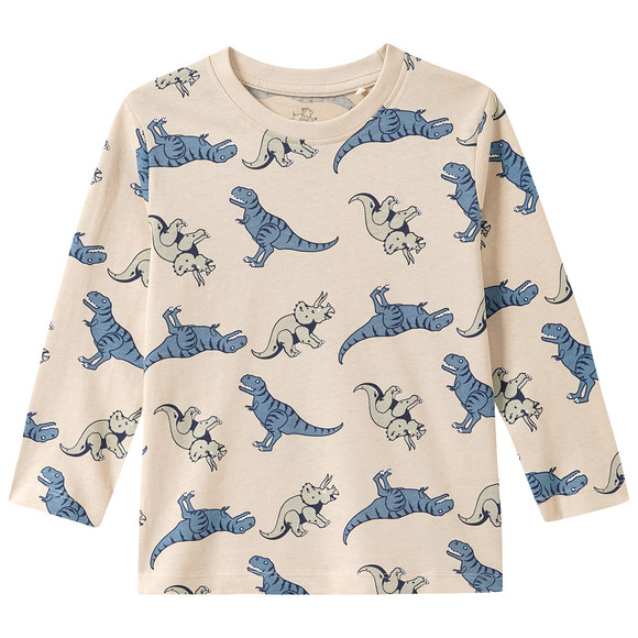 Jungen Langarmshirt mit Dino-Motiven
