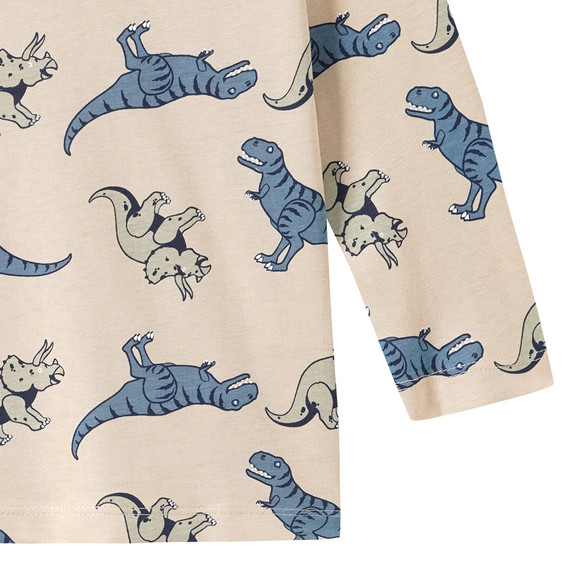 Jungen Langarmshirt mit Dino-Motiven