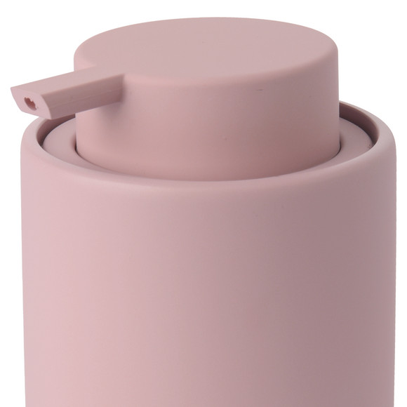 Zeepdispenser met soft-touch oppervlak