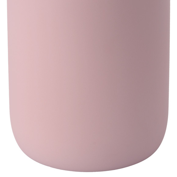 Zeepdispenser met soft-touch oppervlak