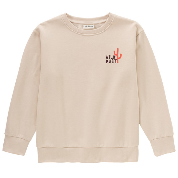 Jongens' sweatshirt met biologisch katoen