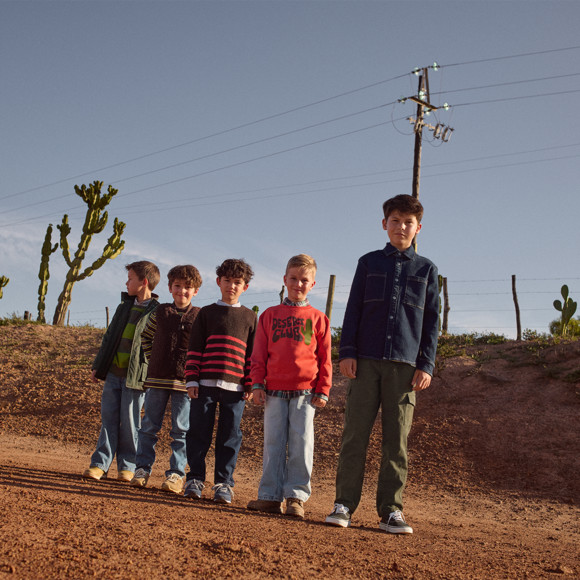 Jongens' sweatshirt met biologisch katoen