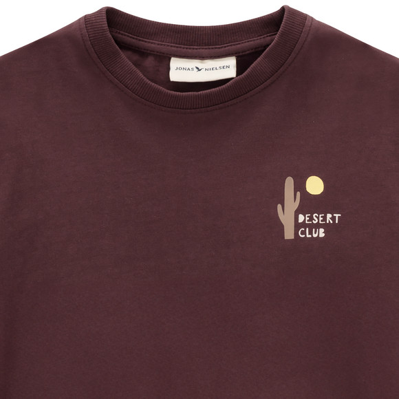 Jongenshemd met lange mouwen en kleine opdruk