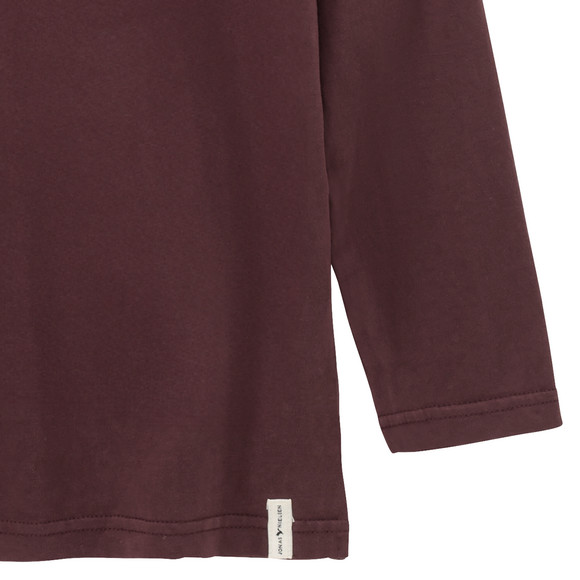 Jongenshemd met lange mouwen en kleine opdruk