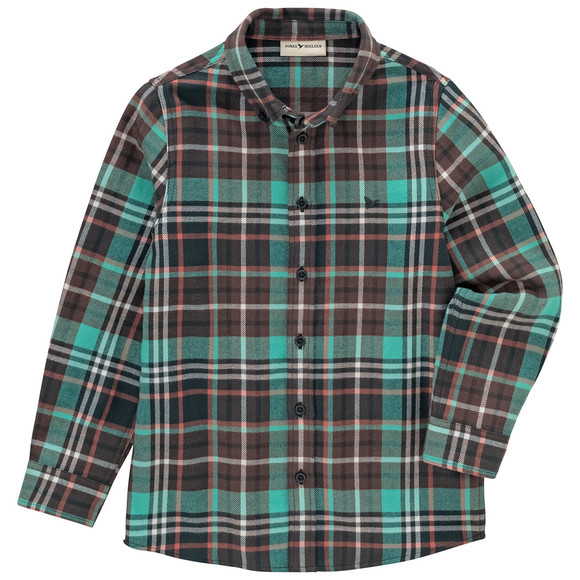 Jungen Flanell-Hemd in Karo-Muster