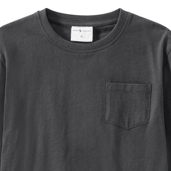 Jungen Langarmshirt in Unifarben