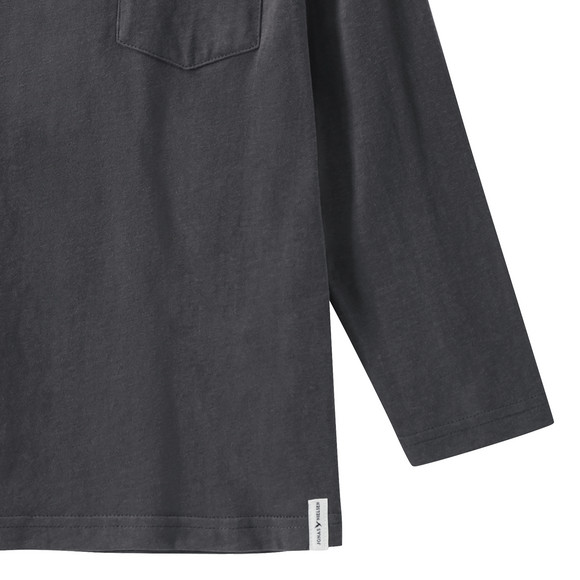 Jungen Langarmshirt in Unifarben