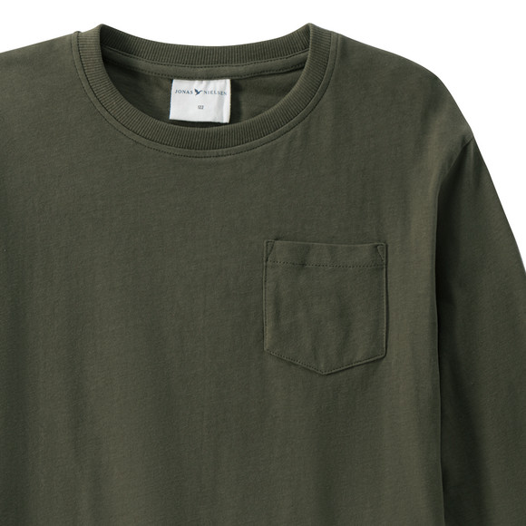 Jungen Langarmshirt in Unifarben