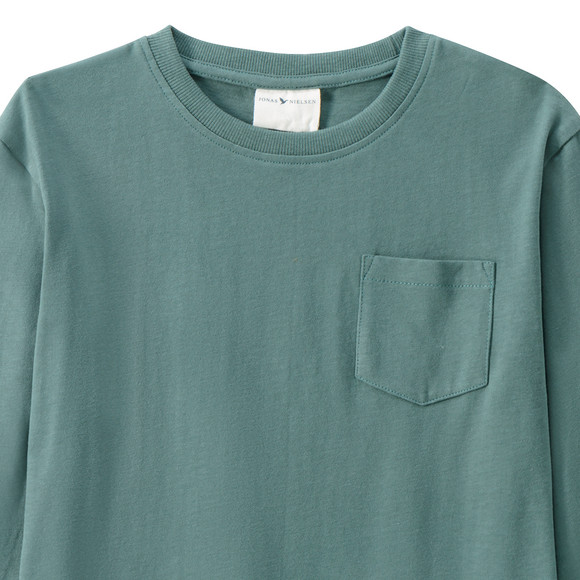 Jungen Langarmshirt in Unifarben