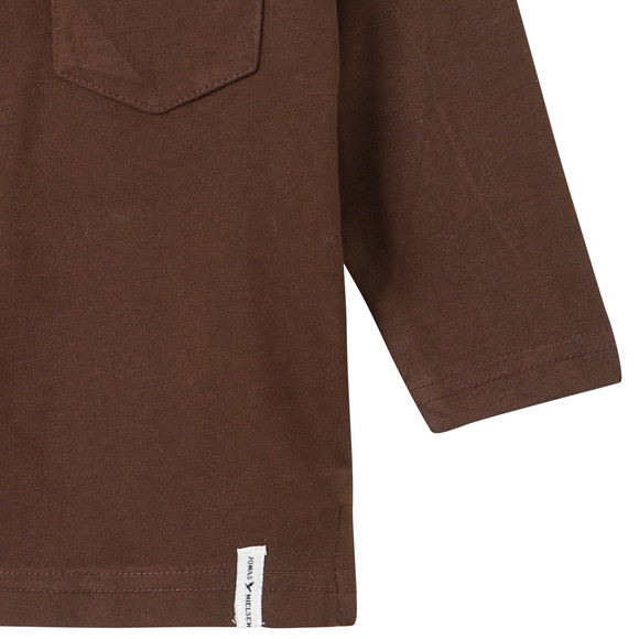 Effen jongenshemd met lange mouwen