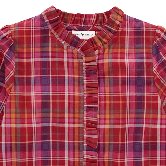 Meisjesblouse met ruches