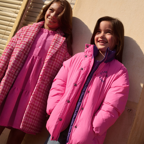 Effen corduroy jurk voor meisjes