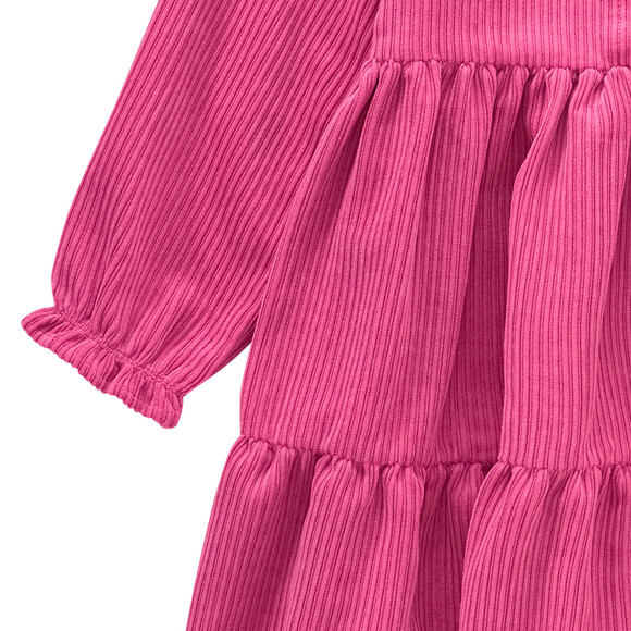 Effen corduroy jurk voor meisjes