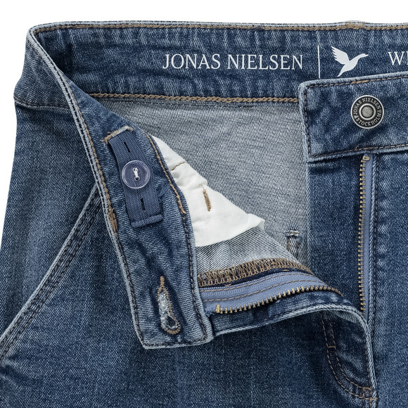 Wijde jeans met used wassing voor meisjes